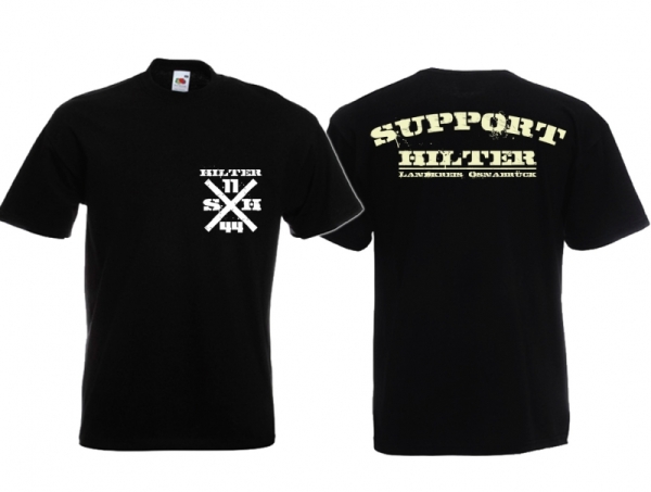 T-Hemd - Support Hilter - schwarz/weiß T-Hemd - Support Hilter - schwarz/weiß