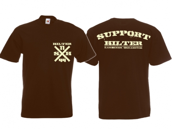 T-Hemd - Support Hilter - braun/beige T-Hemd - Support Hilter - braun/beige