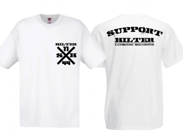 T-Hemd - Support Hilter - weiß/schwarz T-Hemd - Support Hilter - weiß/schwarz