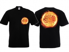 T-Hemd - Schwarze Sonne - brennend - Motiv 1 T-Hemd - Schwarze Sonne - brennend - Motiv 1