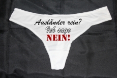 String Tanga - Ausländer rein? - weiß String Tanga - Ausländer rein? - weiß