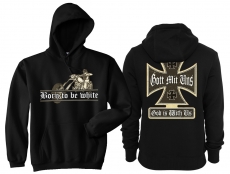 Kapuzenpullover - Born to be white - Biker Kapuzenpullover - Born to be white - Biker