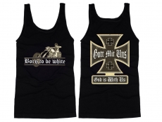 Muskelshirt/Tank Top - Born to be white - Biker Muskelshirt/Tank Top - Born to be white - Biker
