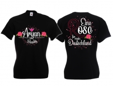 Frauen T-Shirt - Aryan Beauty - Eine Rose für mein Deutschland Frauen T-Shirt - Aryan Beauty - Eine Rose für mein Deutschland
