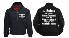 Harrington Jacke - bedruckt - schwarz - Deutsches Herz Harrington Jacke - bedruckt - schwarz - Deutsches Herz