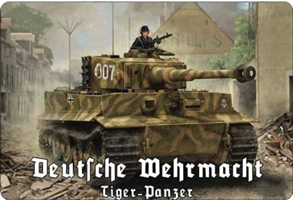 Blechschild - Tiger Panzer - Deutsche Wehrmacht - D98 (58) Blechschild - Tiger Panzer - Deutsche Wehrmacht - D98 (58)