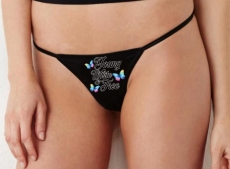 String Tanga - young,white & free - schwarz String Tanga - young,white & free - schwarz