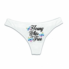 String Tanga - young, white & free - weiß String Tanga - young, white & free - weiß