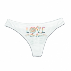 String Tanga - Love our Race - weiß String Tanga - Love our Race - weiß