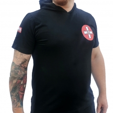 Premium Shirt - KKK mit Maskenfunktion - klassisch - schwarz +++ANGEBOT+++RAUSVERKAUF+++