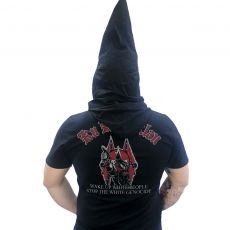 Premium Shirt - KKK mit Maskenfunktion - White Power - schwarz +++RAUSVERKAUF+++