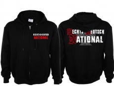 Kapuzenjacke - Rechts - Deutsch - National - schwarz Kapuzenjacke - Rechts - Deutsch - National - schwarz
