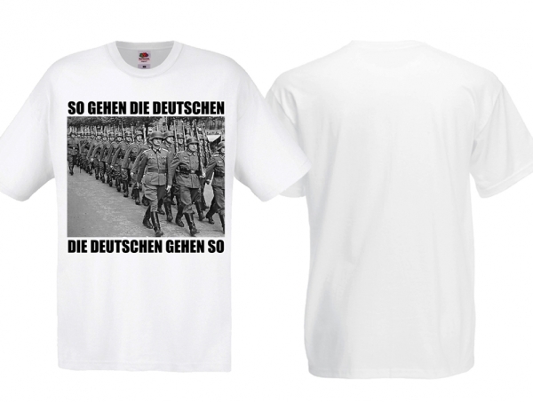 T-Hemd - So gehen die Deutschen - weiß T-Hemd - So gehen die Deutschen - weiß