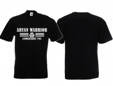 Frauen T-Shirt - Aryan Warrior - Lindisfarne 793 - Motiv 1 - Schwarz Frauen T-Shirt - Aryan Warrior - Lindisfarne 793 - Motiv 1 - Schwarz