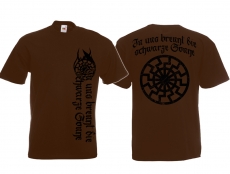 Frauen T-Shirt - In uns brennt die Schwarze Sonne - braun/schwarz Frauen T-Shirt - In uns brennt die Schwarze Sonne - braun/schwarz
