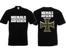Frauen T-Shirt - Niemals Aufgeben - Motiv 2 Frauen T-Shirt - Niemals Aufgeben - Motiv 2