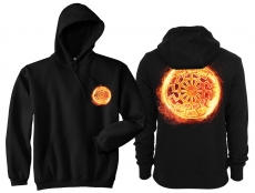Frauen - Kapuzenpullover - Schwarze Sonne - brennend - Motiv 1 Frauen - Kapuzenpullover - Schwarze Sonne - brennend - Motiv 1