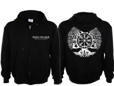 Frauen Kapuzenjacke - Aryan Valkyrie - Vegvisir - schwarz/weiß Frauen Kapuzenjacke - Aryan Valkyrie - Vegvisir - schwarz/weiß