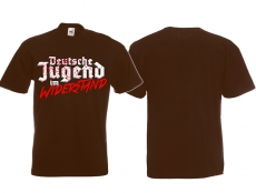Frauen T-Shirt - Deutsche Jugend im Widerstand - braun Frauen T-Shirt - Deutsche Jugend im Widerstand - braun