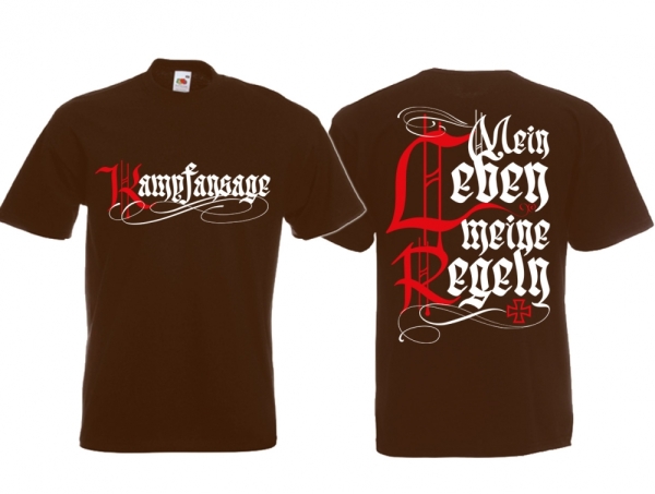 T-Hemd - Kampfansage - braun T-Hemd - Kampfansage - braun