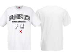 Frauen T-Shirt - Saufen gegen Links - Bist du Betrunken? - weiß Frauen T-Shirt - Saufen gegen Links - Bist du Betrunken? - weiß
