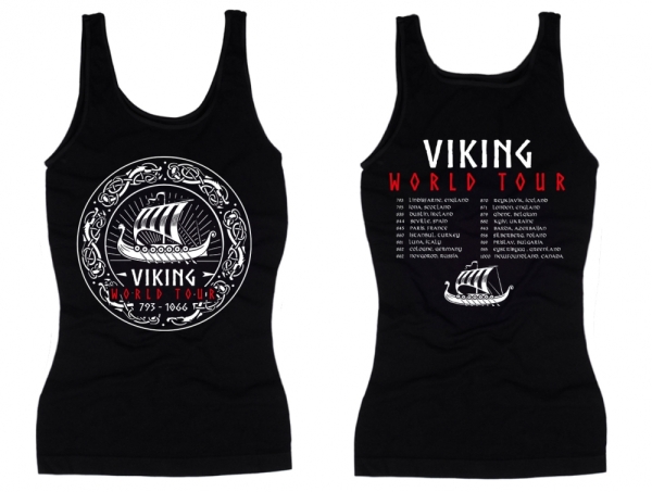 Frauen Top - Viking World Tour - schwarz Frauen Top - Viking World Tour - schwarz