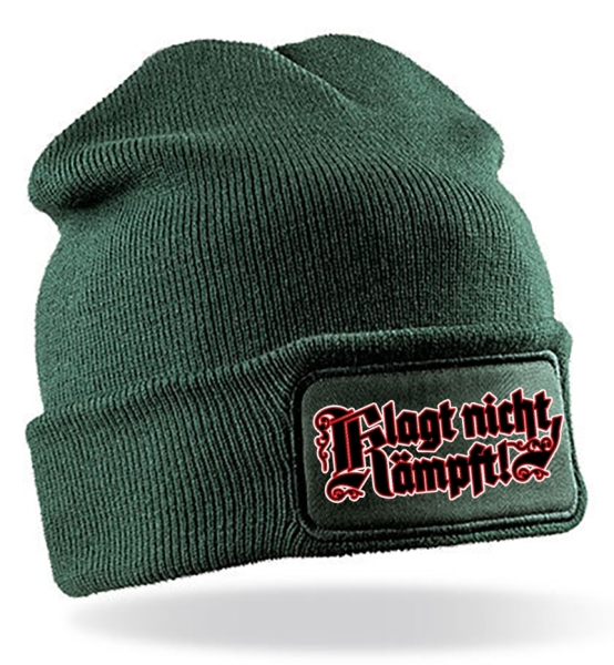 Mütze - BD - Klagt nicht, kämpft - Motiv 2 - grün Mütze - BD - Klagt nicht, kämpft - Motiv 2 - grün