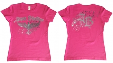 Frauen T-Shirt - Aryan Bloodline - Motiv 2 - pink/silber Frauen T-Shirt - Aryan Bloodline - Motiv 2 - pink/silber