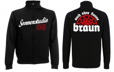 Stehkragen-Jacke - Sonnenstudio 88 - schwarz Stehkragen-Jacke - Sonnenstudio 88 - schwarz