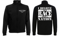 Stehkragen-Jacke - Race & Nation - schwarz/weiß Stehkragen-Jacke - Race & Nation - schwarz/weiß