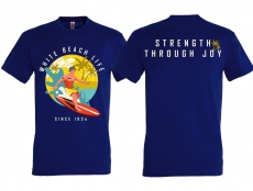 T-Hemd - White Beach Life - blau T-Hemd - White Beach Life - blau