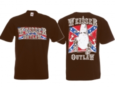 T-Hemd - Weisser Outlaw - braun T-Hemd - Weisser Outlaw - braun