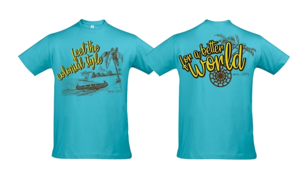 T-Hemd - feel the colonial style - atoll blau T-Hemd - feel the colonial style - atoll blau