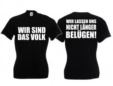 Frauen T-Shirt - Wir sind das Volk - schwarz Frauen T-Shirt - Wir sind das Volk - schwarz