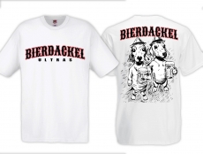 Frauen T-Shirt - Bierdackel - weiss Frauen T-Shirt - Bierdackel - weiss