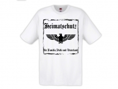 Frauen T-Shirt - Heimatschutz für Familie Volk und Vaterland - weiß/schwarz Frauen T-Shirt - Heimatschutz für Familie Volk und Vaterland - weiß/schwarz