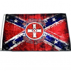 Fahne - KKK - White Power - Südstaaten NEUAUFLAGE Fahne - KKK - White Power - Südstaaten NEUAUFLAGE
