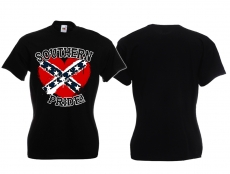 Frauen T-Shirt - Herz - Southern Pride - schwarz Frauen T-Shirt - Herz - Southern Pride - schwarz