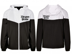 Windbreaker - schwarz/weiß - Aryan Pride Windbreaker - schwarz/weiß - Aryan Pride