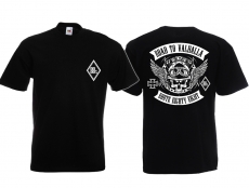 Frauen T-Shirt - Biker - Road to Valhalla - Route 88 - Motiv 1 - schwarz/weiß Frauen T-Shirt - Biker - Road to Valhalla - Route 88 - Motiv 1 - schwarz/weiß