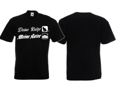 Frauen T-Shirt - Deine Katze - Meine Katze - schwarz Frauen T-Shirt - Deine Katze - Meine Katze - schwarz