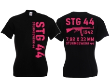 Frauen T-Shirt - Sturmgewehr - STG 44 - schwarz/pink Frauen T-Shirt - Sturmgewehr - STG 44 - schwarz/pink