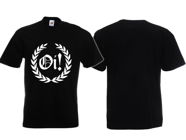 T-Hemd - Lorbeerkranz - Oi - schwarz T-Hemd - Lorbeerkranz - Oi - schwarz