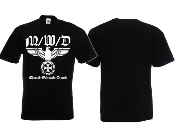 T-Hemd - M/W/D - Männlich / Wehrmacht / Deutsch - Motiv 1 T-Hemd - M/W/D - Männlich / Wehrmacht / Deutsch - Motiv 1
