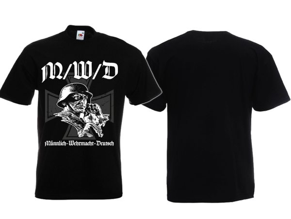 T-Hemd - M/W/D - Männlich / Wehrmacht / Deutsch - Motiv 2 T-Hemd - M/W/D - Männlich / Wehrmacht / Deutsch - Motiv 2