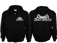 Frauen Kapuzenjacke - Anti Antifa - Sonne - schwarz Frauen Kapuzenjacke - Anti Antifa - Sonne - schwarz