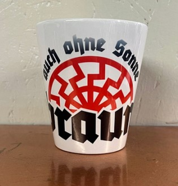 Keramik - Latte - Tasse - Auch ohne Sonne braun Keramik - Latte - Tasse - Auch ohne Sonne braun