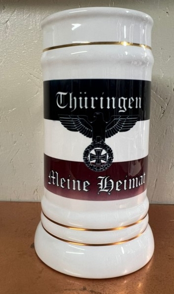 Bierkrug mit Goldlinien - Thüringen meine Heimat Bierkrug mit Goldlinien - Thüringen meine Heimat