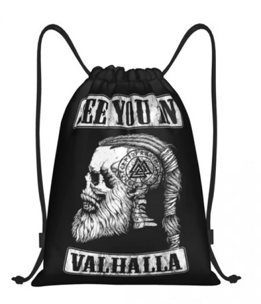 Rucksack mit Kordelzug - See you in Valhalla Rucksack mit Kordelzug - See you in Valhalla