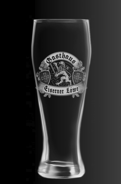 Weizen-Bierglas - Eiserner Löwe Weizen-Bierglas - Eiserner Löwe